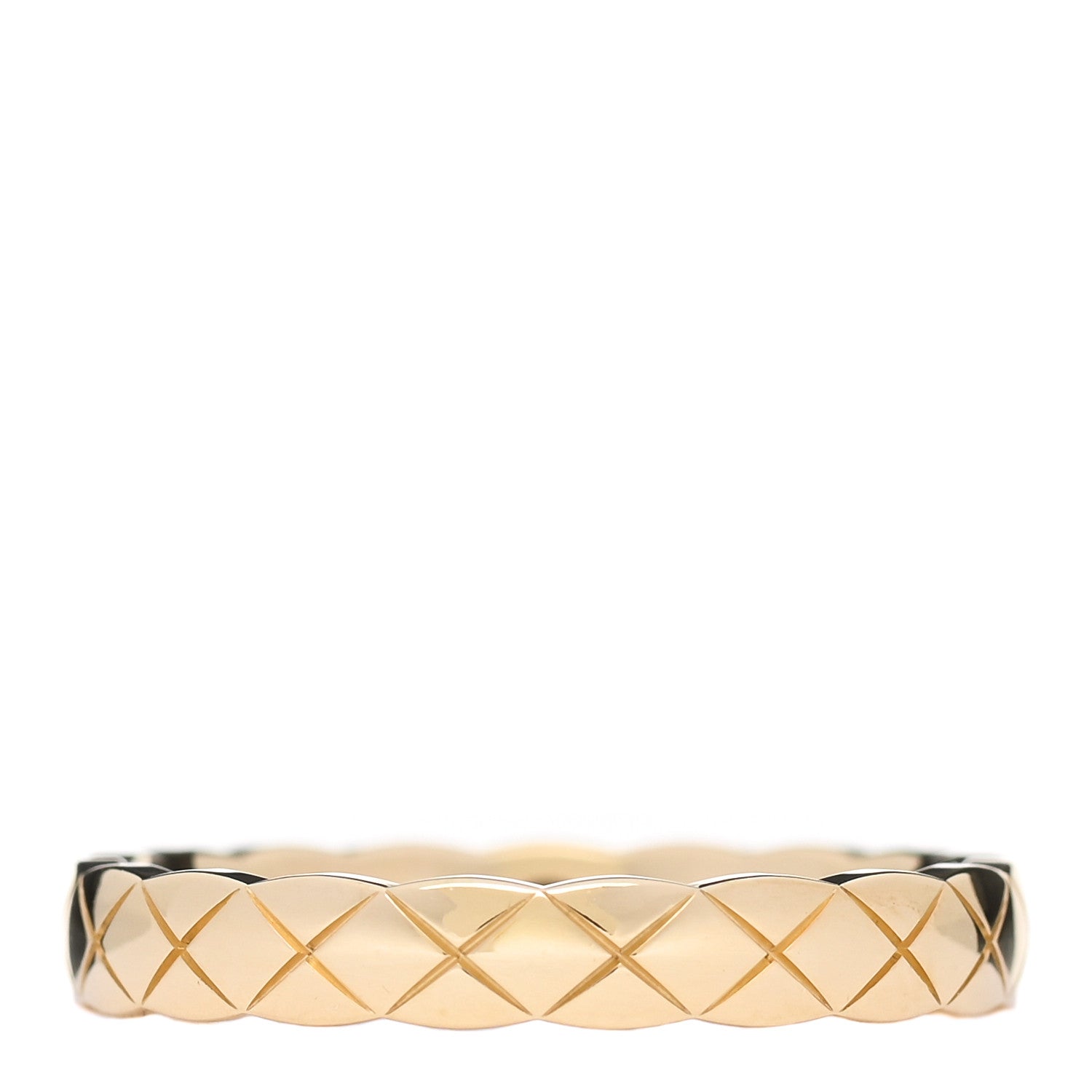 Chanel 18K Yellow Gold Mini Coco Crush Ring 54 6.75 3 of 6