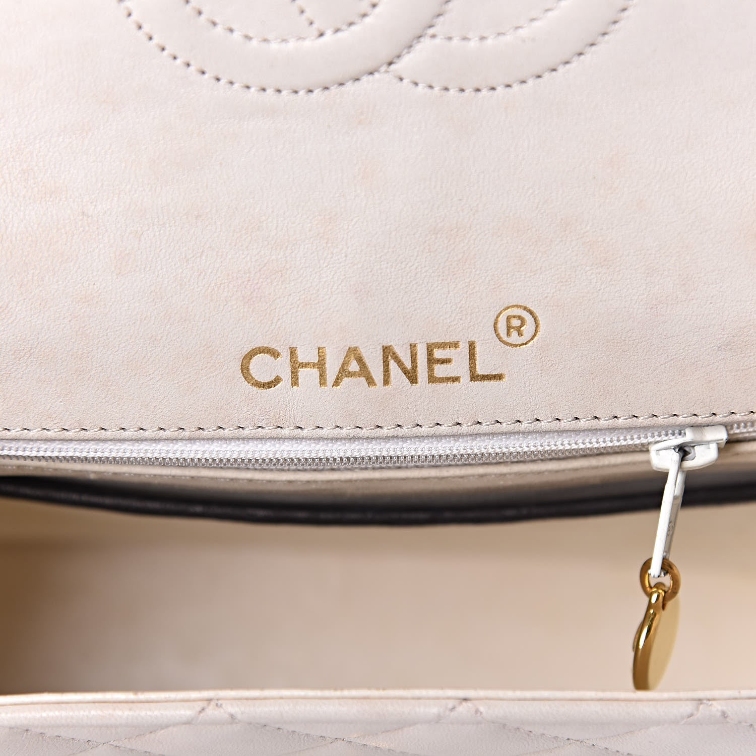 Chanel Lambskin Quilted Mini Square Flap White 6 of 11