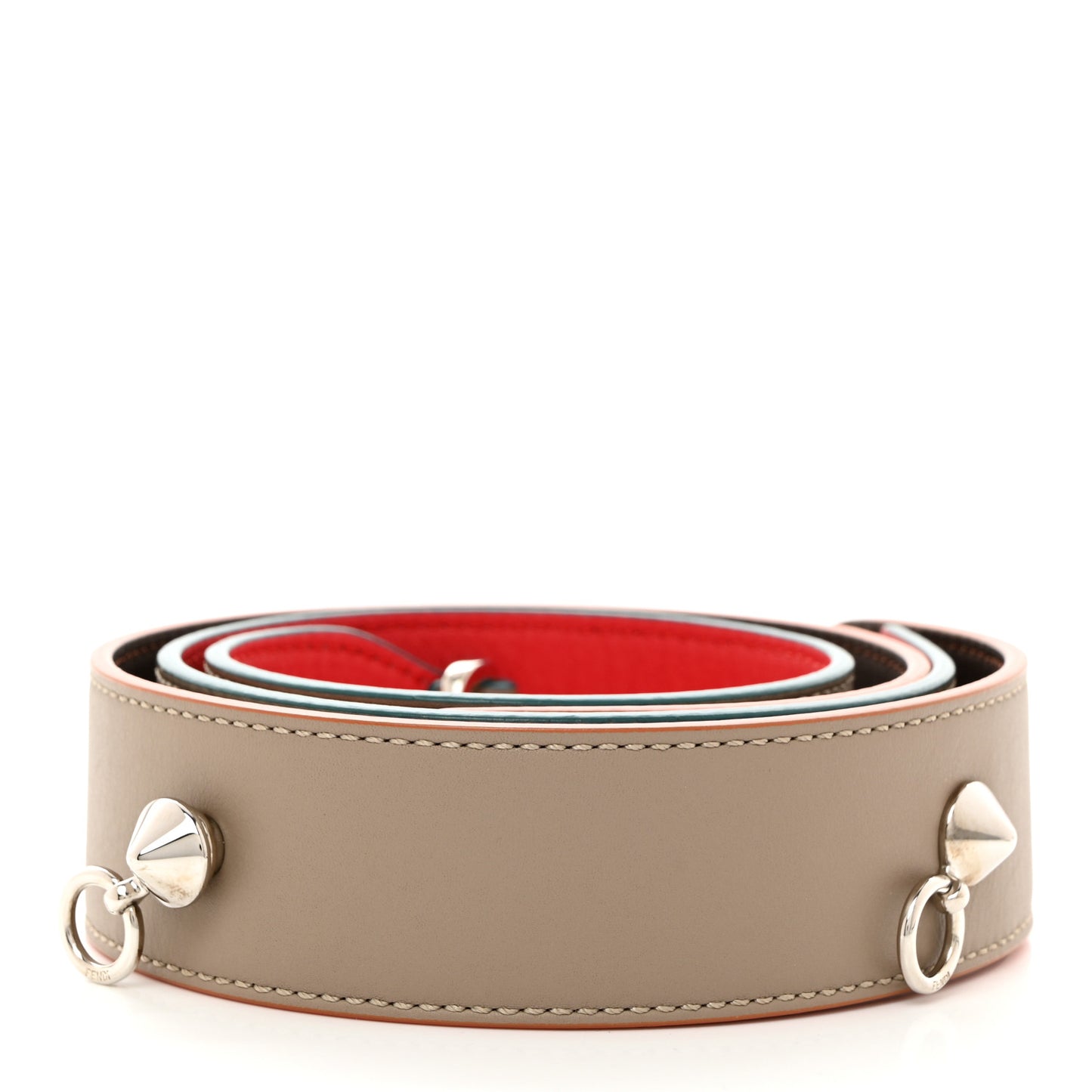 Vitello Dolce Tri-Color Buttoned Strap You