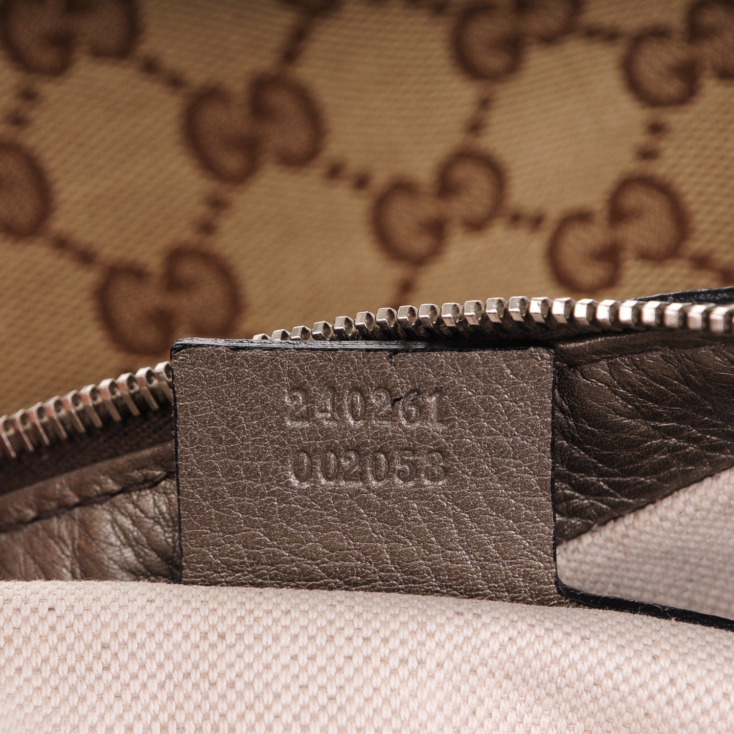 Gucci Monogram Medium Techno Horsebit Hobo Pewter 7 of 7