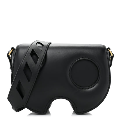 Off-White OFF WHITE Calfskin Burrow Saddle Bag Black 1 of 14