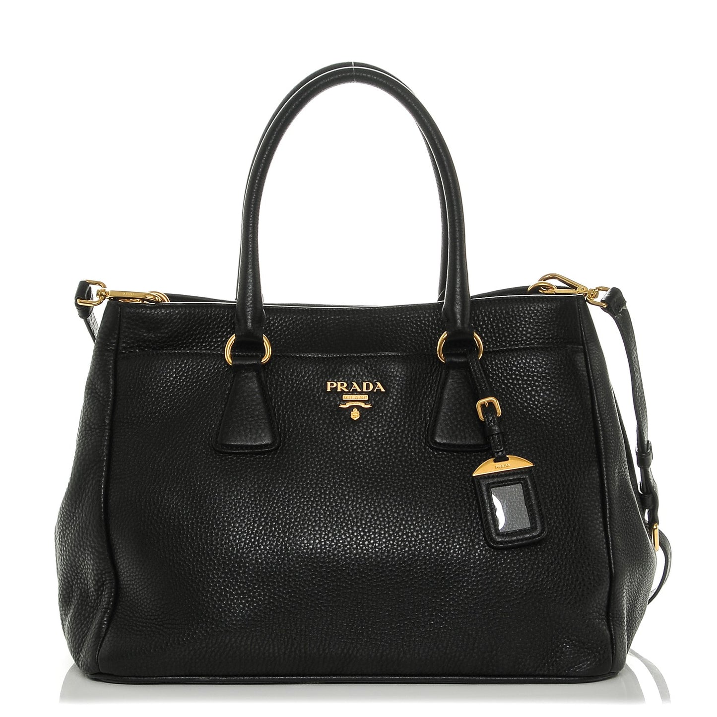 Vitello Daino Tote Nero Black