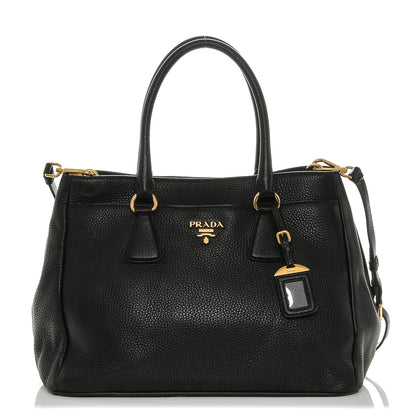 Prada Vitello Daino Tote Nero Black 1 of 21
