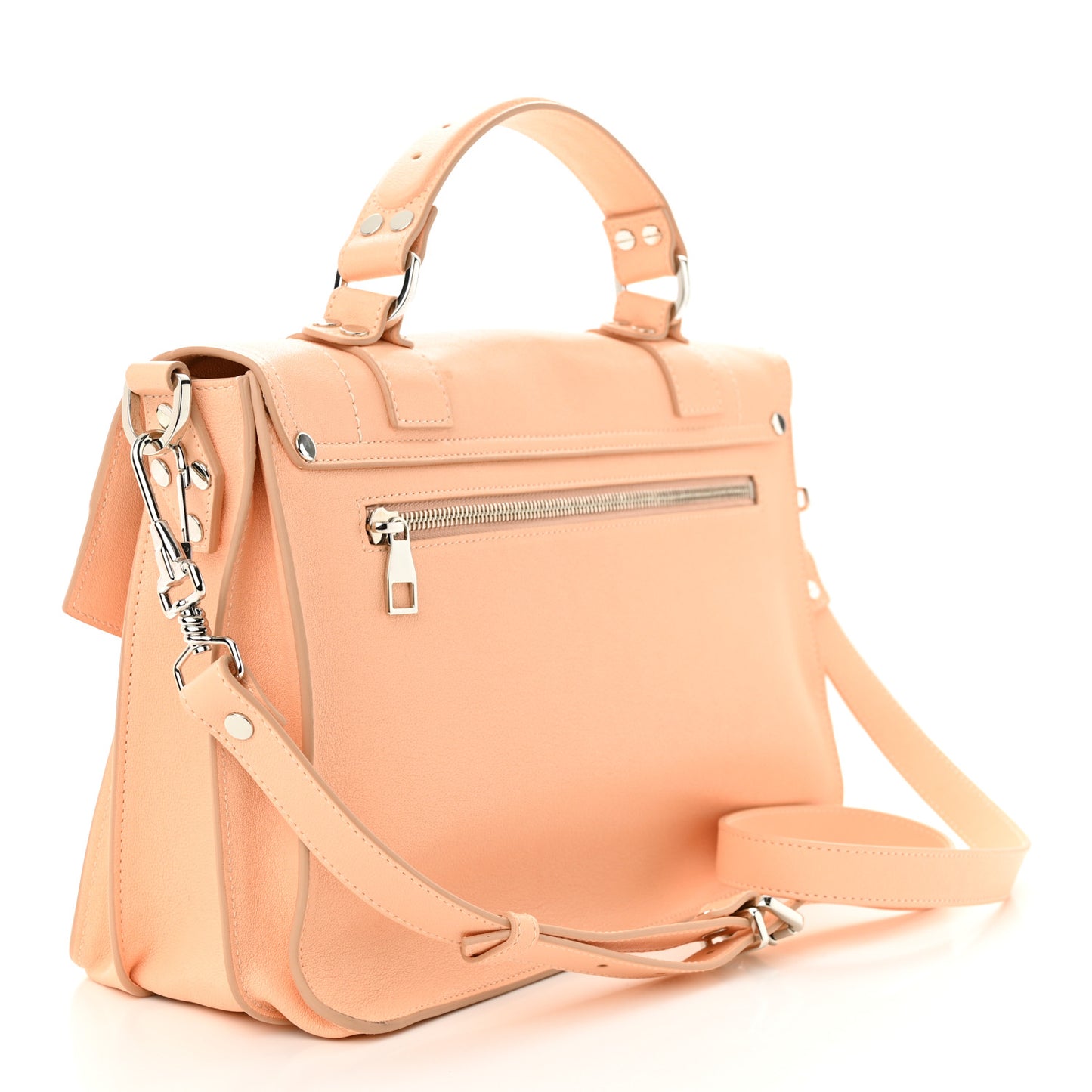 Lambskin Medium PS1 Satchel Peach