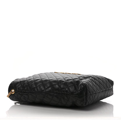 Saint Laurent Lambskin Quilted Maxi Icare Shopping Tote Black 5 of 9