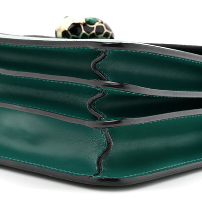 Bulgari Calfskin Serpenti Forever Top Handle Emerald Green 8 of 11
