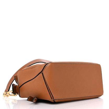Loewe Grained Calfskin Small Puzzle Bag Tan 4 of 8