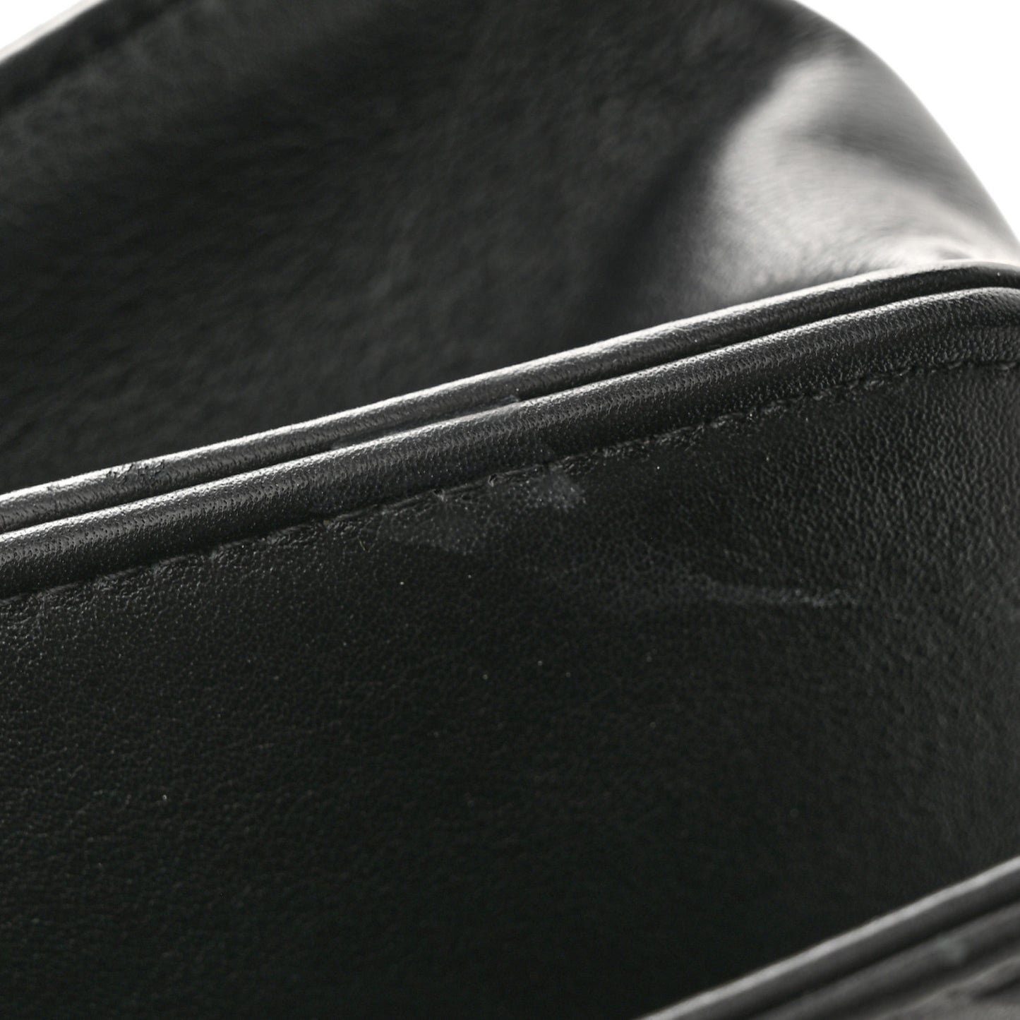 Calfskin Mini Propeller Flap Black