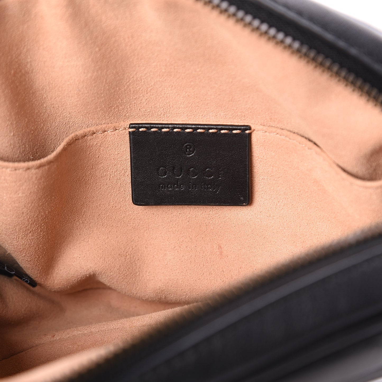 Calfskin Matelasse GG Marmont Belt Bag 85 34 Black