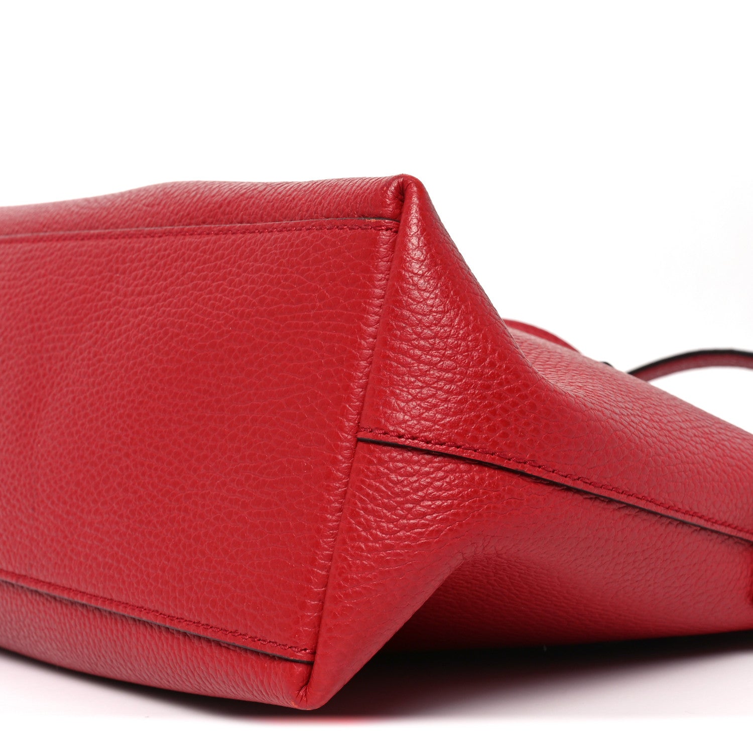 Gucci Dollar Calfskin GG Charm Satchel Red 10 of 10
