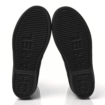 Chanel Rubber Logo Short Rain Boots 35 Black White 6 of 9