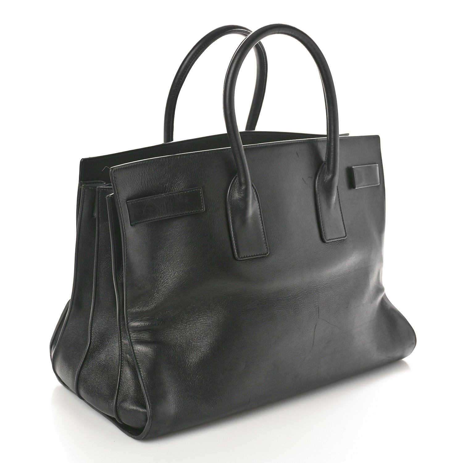 Saint Laurent Calfskin Large Sac de Jour Carryall Black 3 of 16