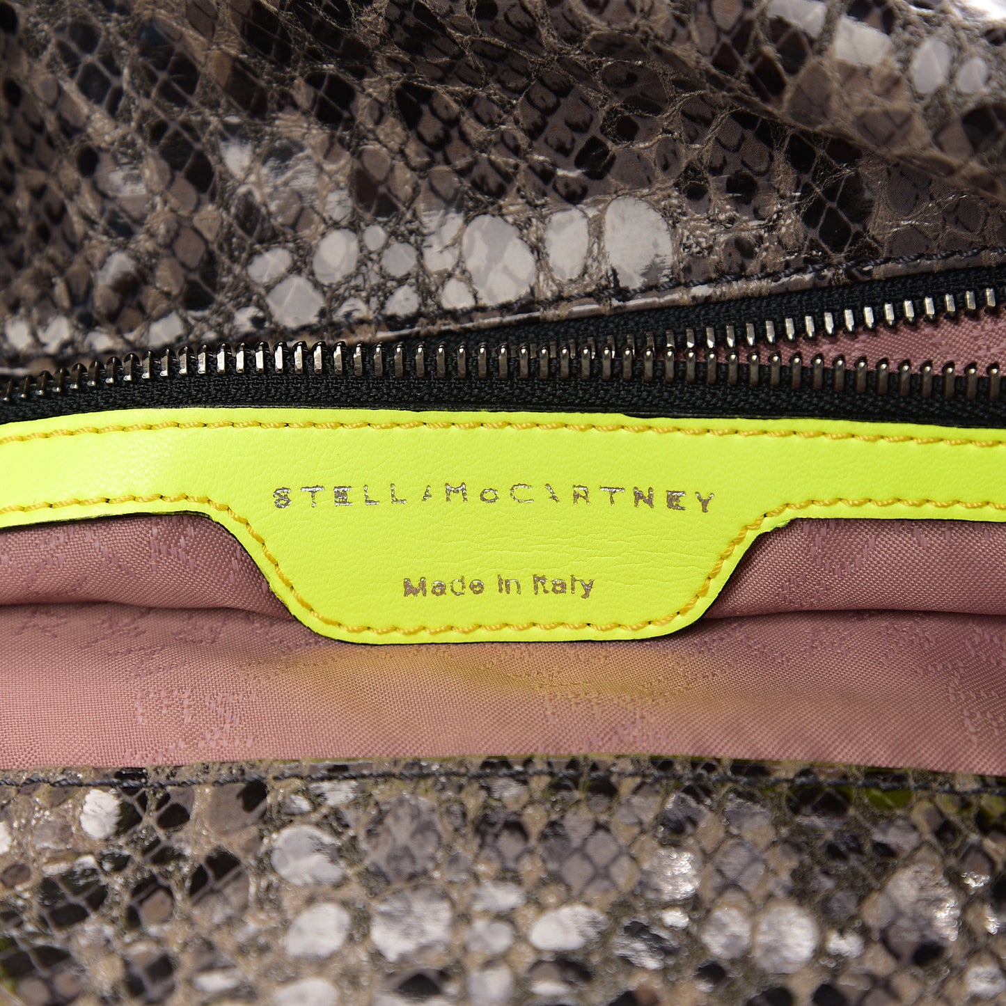 Eco Python Small Falabella Tote Brown