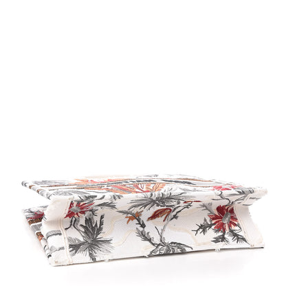 Christian Dior Canvas Embroidered Medium Camouflage Flowers Book Tote Latte Multicolor 4 of 10