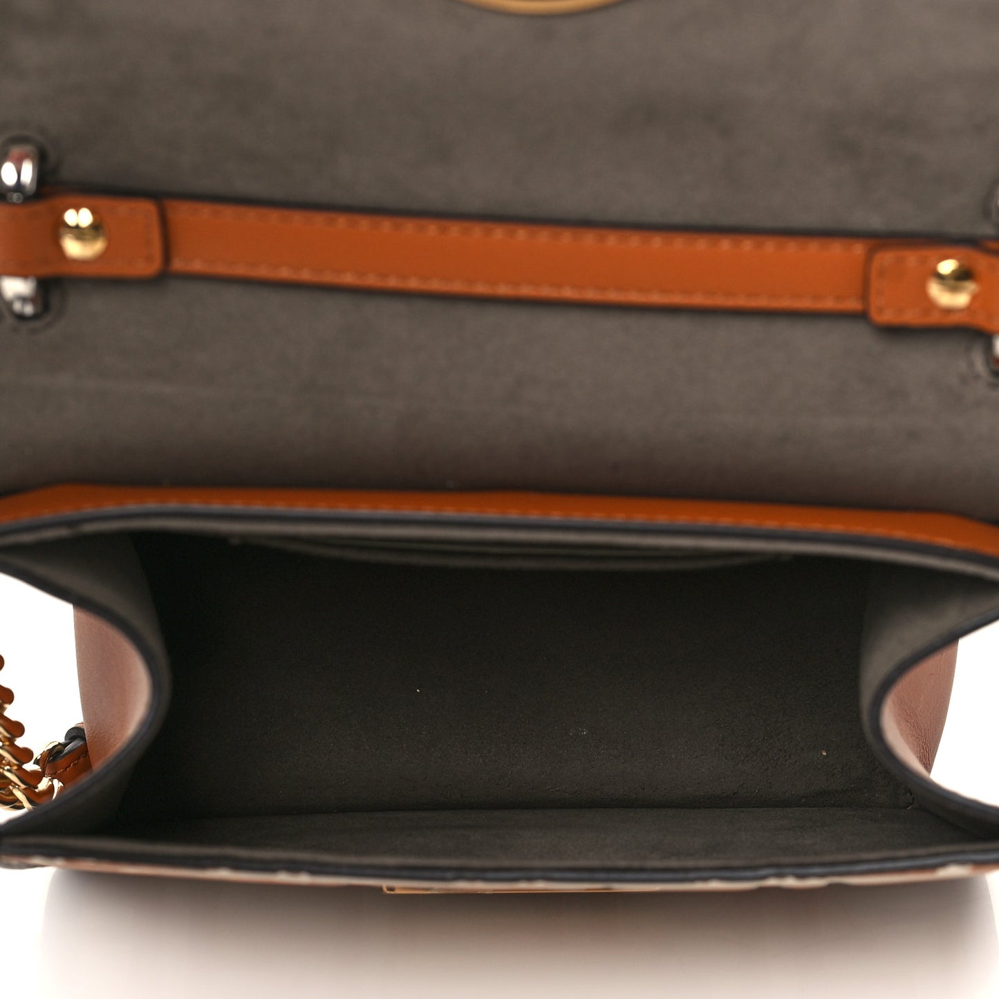 Vitello Century F is Fendi Bi-Color FF 1974 Embossed Small Kan I Shoulder Bag Camelia Saddler