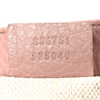 Gucci Pebbled Calfskin Small Soho Shoulder Bag Light Pink 7 of 11