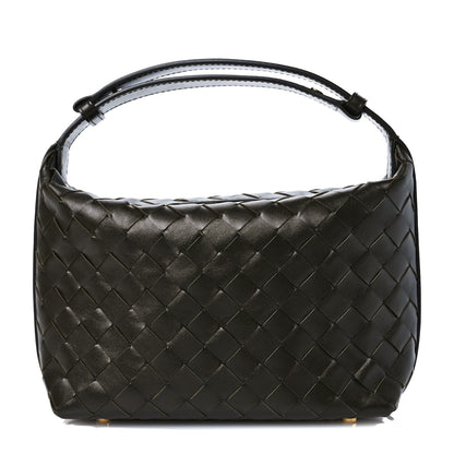 Bottega Veneta Calfskin Nappa Intrecciato Mini Wallace Kaki 1 of 12
