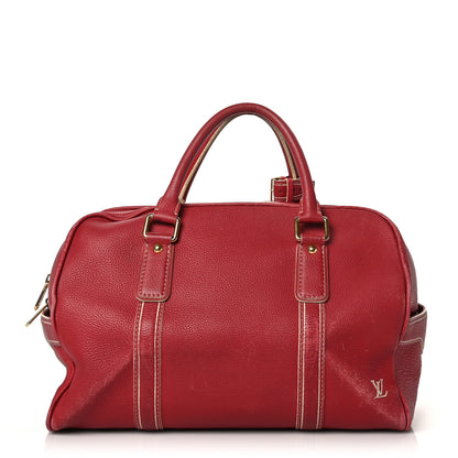 Louis Vuitton Tobago Leather Carryall Red 1 of 12