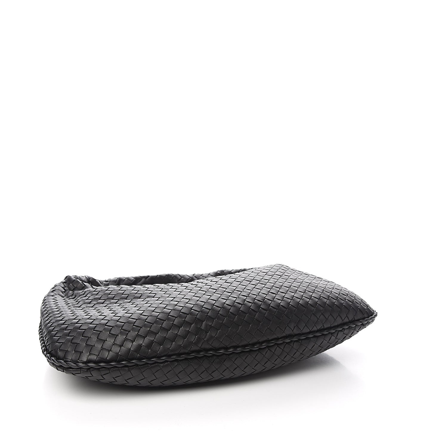 Nappa Intrecciato Large Veneta Hobo Black