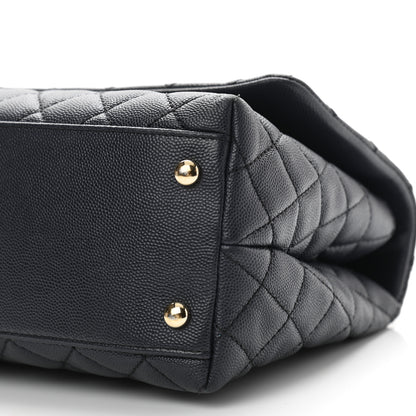 Chanel Caviar Quilted Small Coco Handle Flap Navy 10 of 11