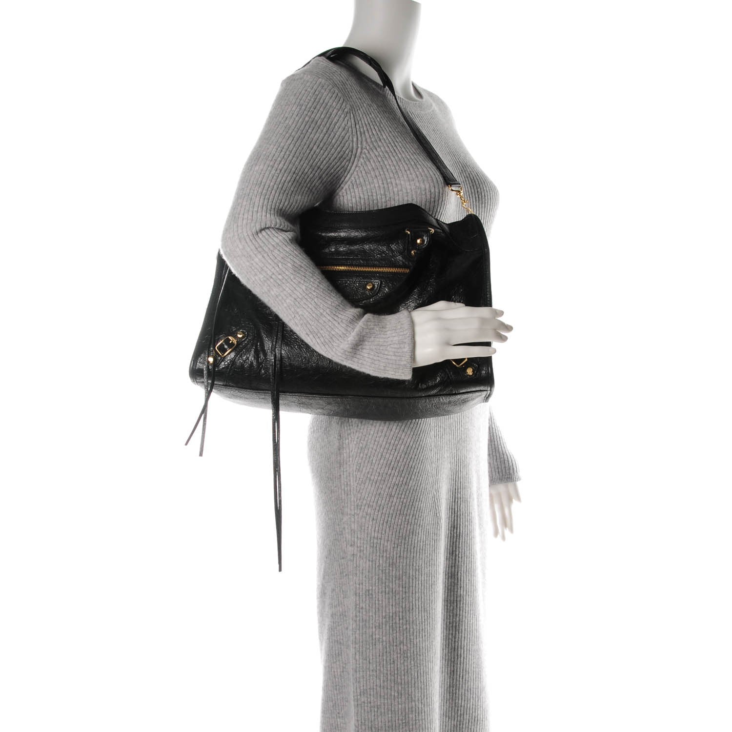 Balenciaga Agneau Classic Gold Hardware City Black 2 of 9