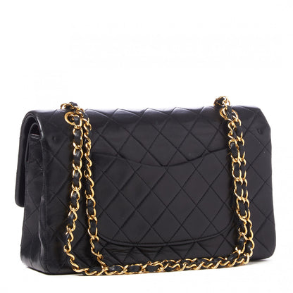 Chanel Lambskin Quilted Medium Double Flap Black 2 of 9