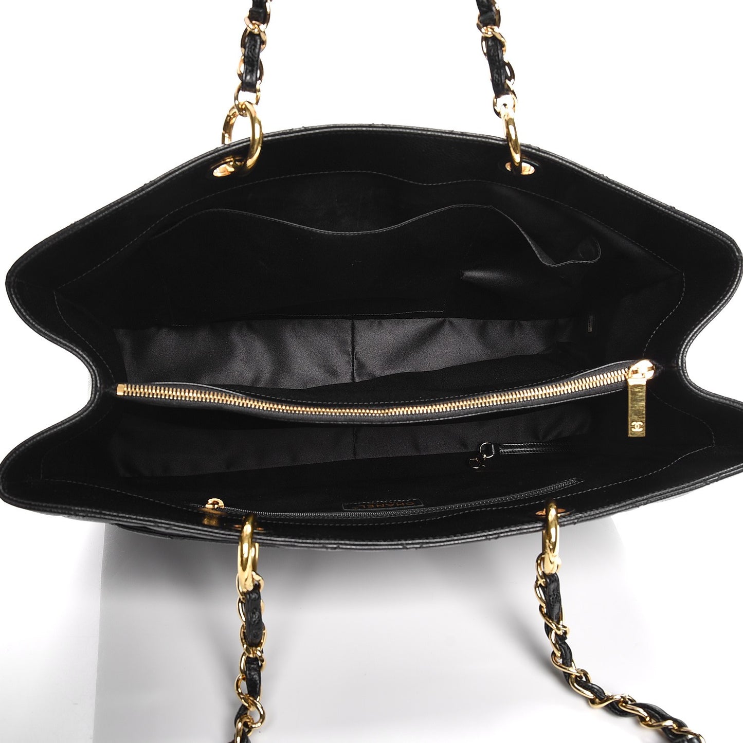 Caviar Quilted XL Grand Shopping Tote GST Black