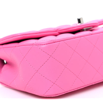 Chanel Lambskin Quilted Mini Rectangular Flap Pink 9 of 10