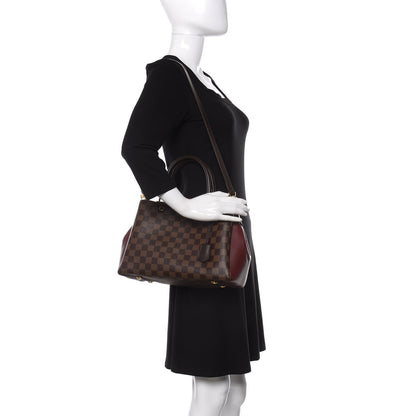 Louis Vuitton Damier Ebene Cuir Taurillon Brittany Bordeaux 2 of 10