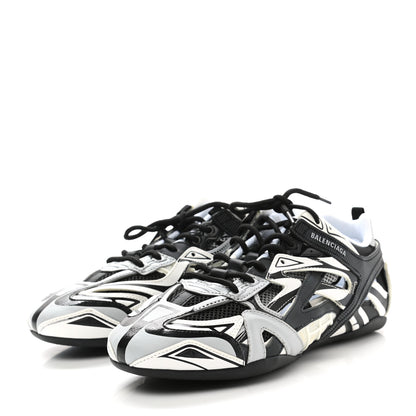 Balenciaga Mesh Rubber Womens Drive Sneakers 42 Light Grey Black 3 of 10