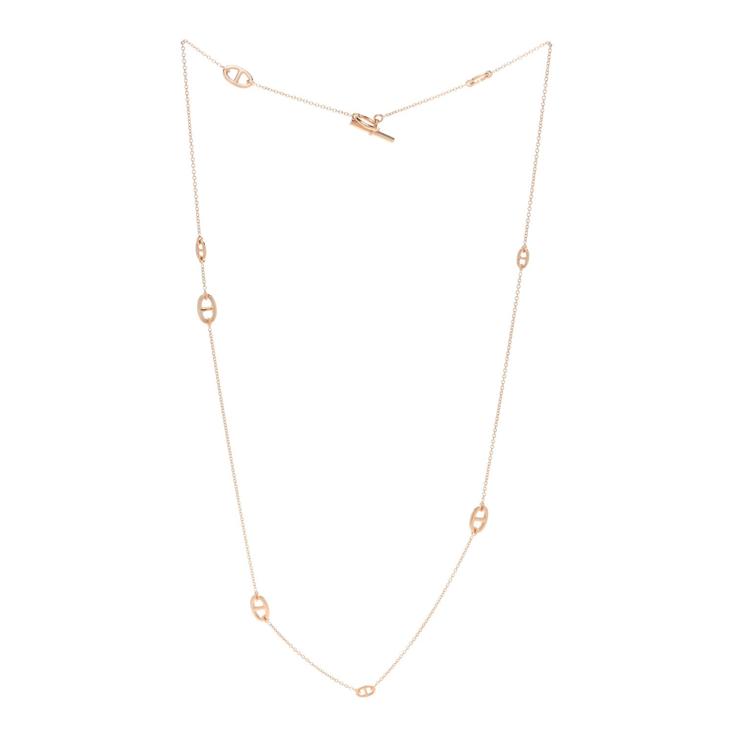 Hermes 18K Rose Gold Farandole Necklace 80 2 of 3
