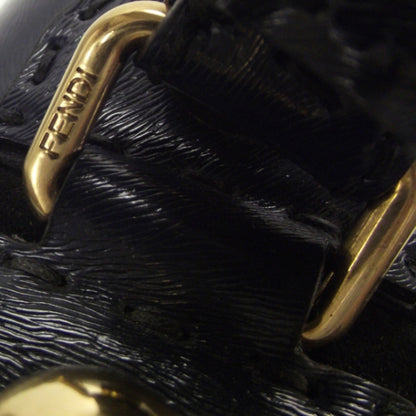 Fendi Textured Calfskin F3 Secret Code Satchel Blue 10 of 12