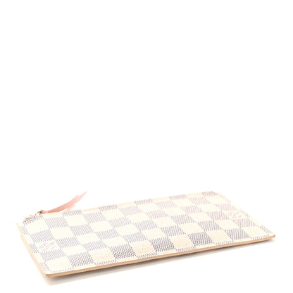 Louis Vuitton Damier Azur Felicie Chain Wallet Zippered Insert Rose Ballerine 4 of 7