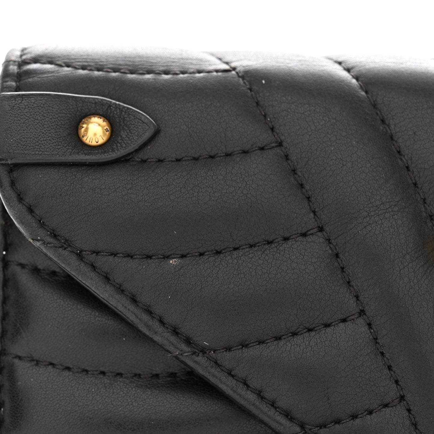 Calfskin New Wave Long Wallet Black