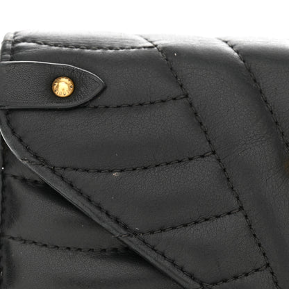 Louis Vuitton Calfskin New Wave Long Wallet Black 9 of 10
