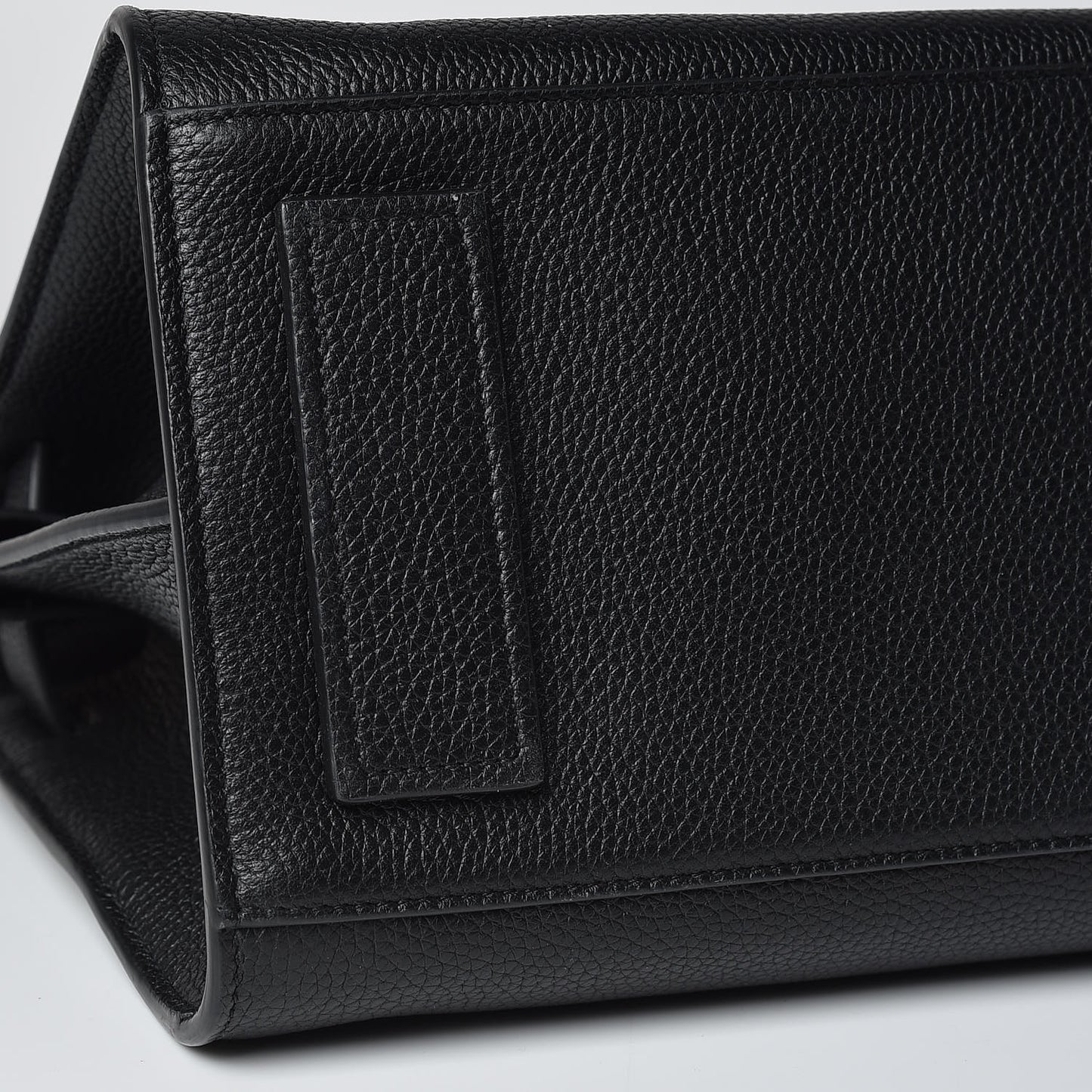 Grained Calfskin Baby Souple Sac De Jour Black