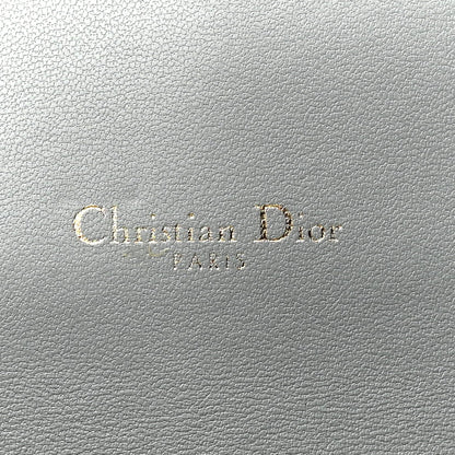 Christian Dior Grained Calfskin Saddle Chain Wallet Pouch Cloud Blue 6 of 7