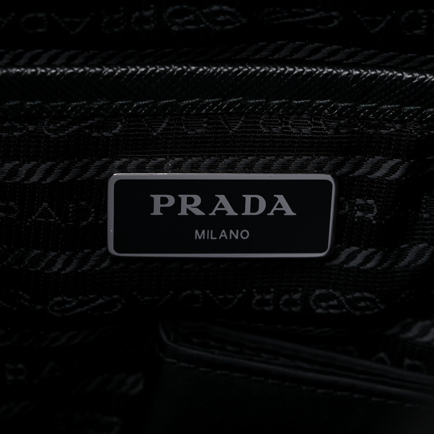 Prada Nylon Tessuto Saffiano Backpack Black 5 of 8