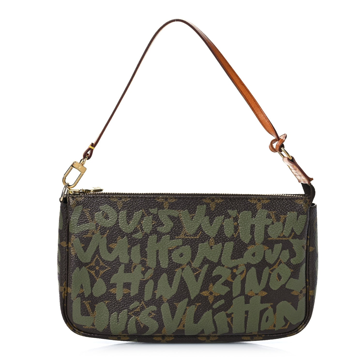 Louis Vuitton Monogram Graffiti Pochette Accessories Kaki 1 of 15