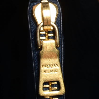 Prada Vitello Shine Tote Denim 6 of 11