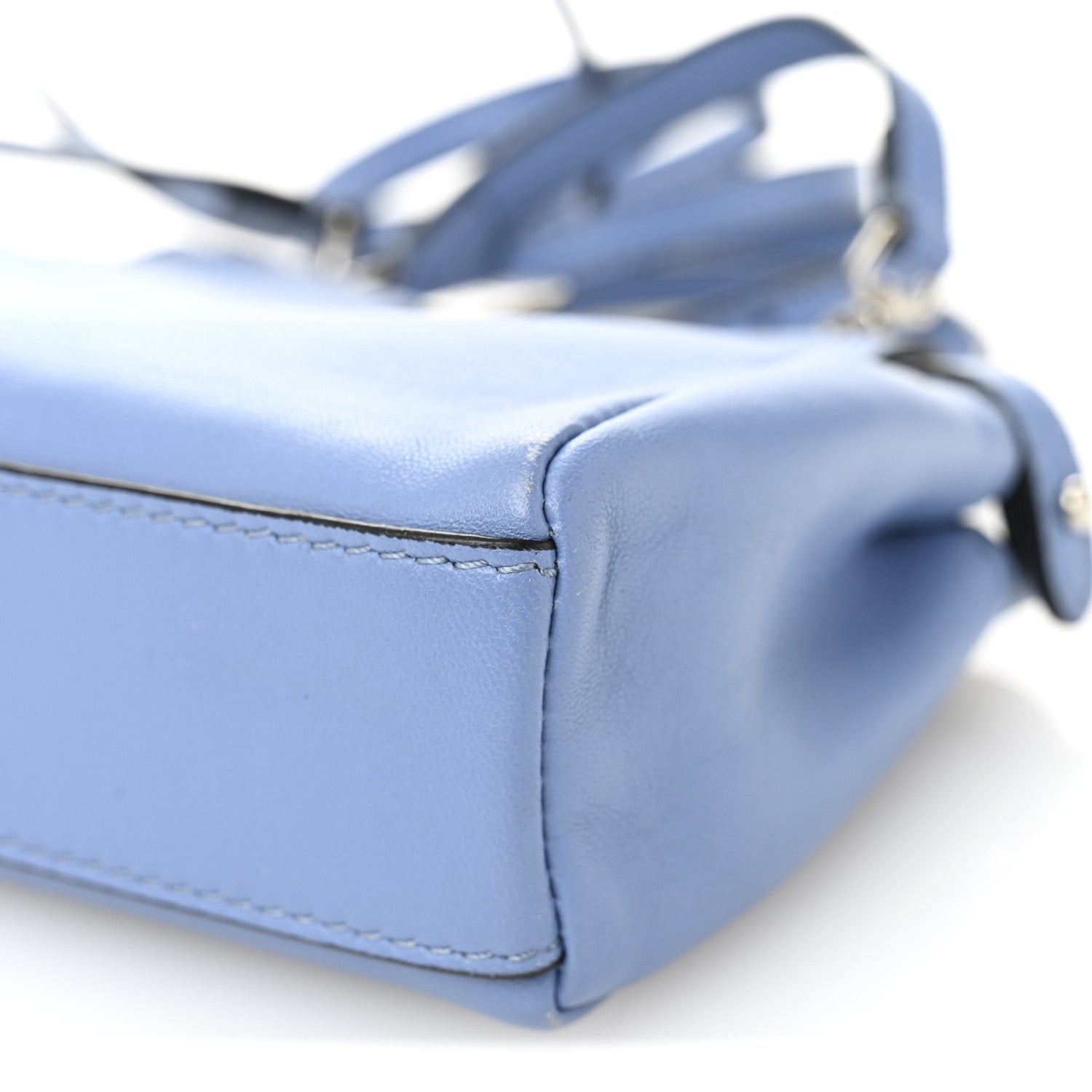 Fendi Shiny Nappa Micro Peekaboo Iconic Satchel Nebula 19 of 19