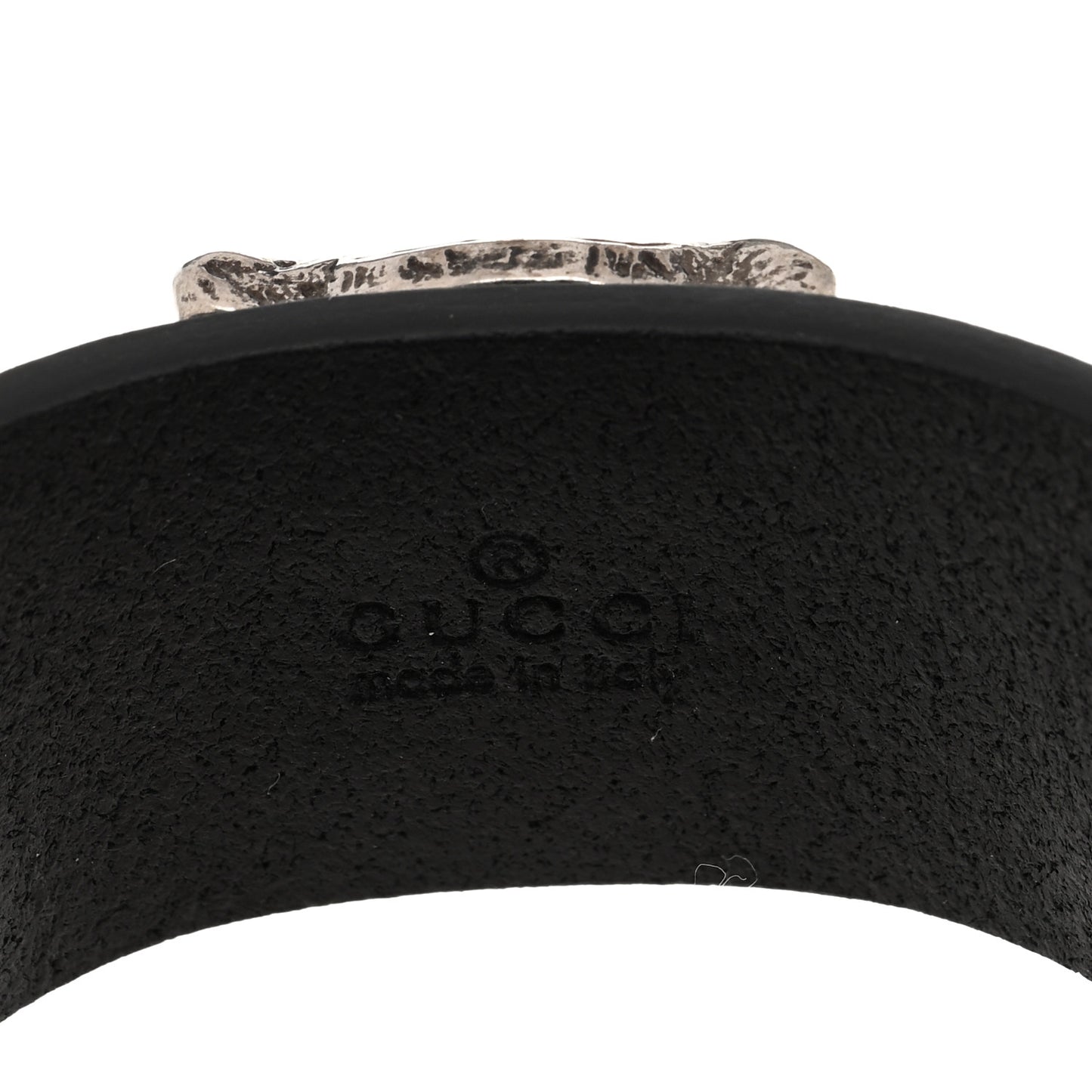 Calfskin Feline Heads Bracelet Black