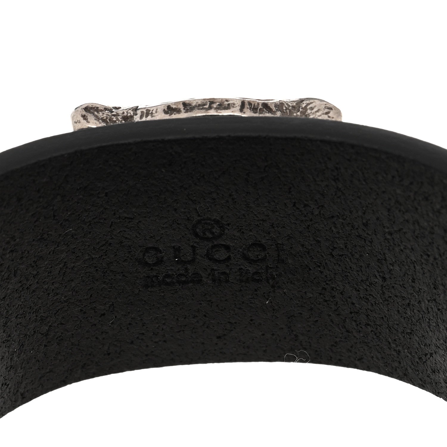Gucci Calfskin Feline Heads Bracelet Black 4 of 5