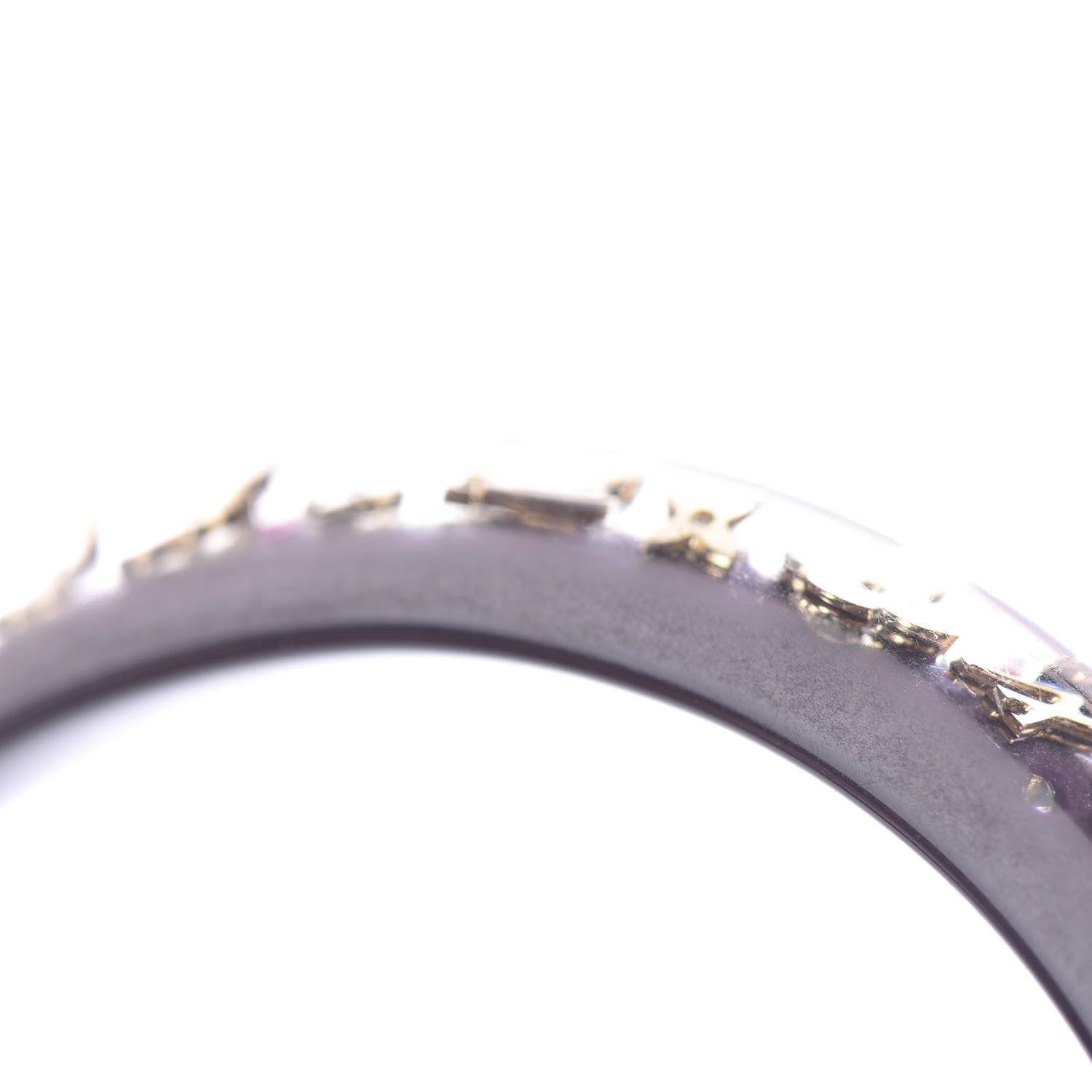 Louis Vuitton Resin Swarovski Medium Inclusion Bracelet PM Marron 4 of 4