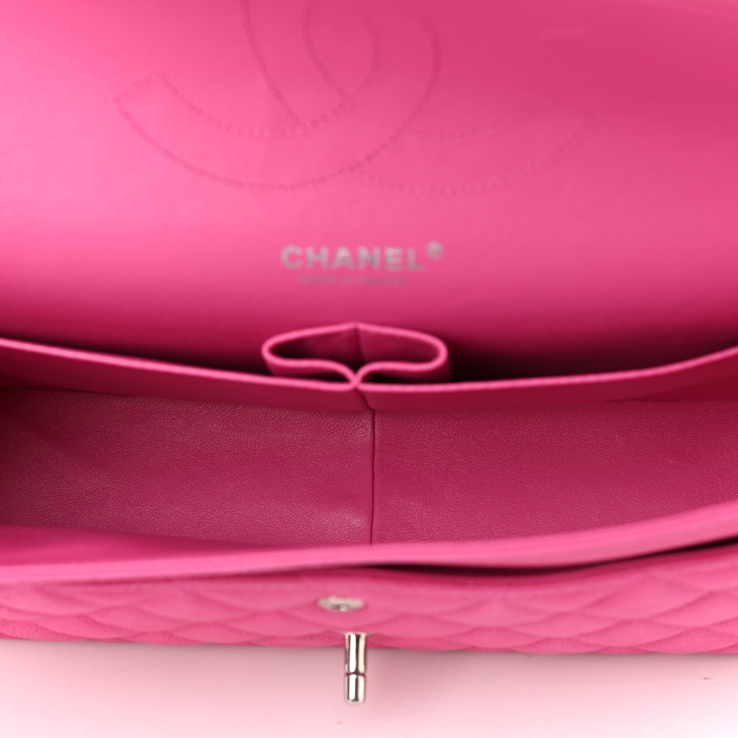 Chanel Iridescent Caviar Quilted Jumbo Double Flap Pink 4 of 13