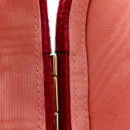 Gucci Snakeskin Broadway Mini Heart Top Handle Bag Rasberry Candy 12 of 12