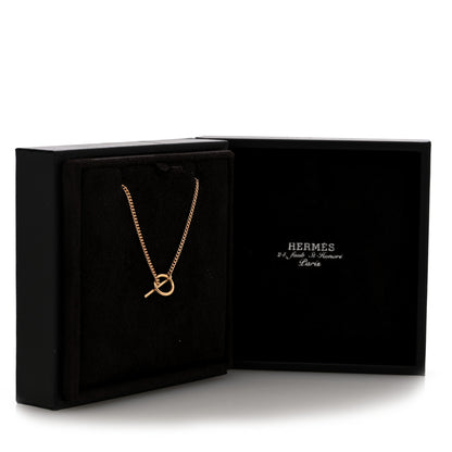 Hermes 18K Rose Gold PM Echappee Necklace ST 5 of 5