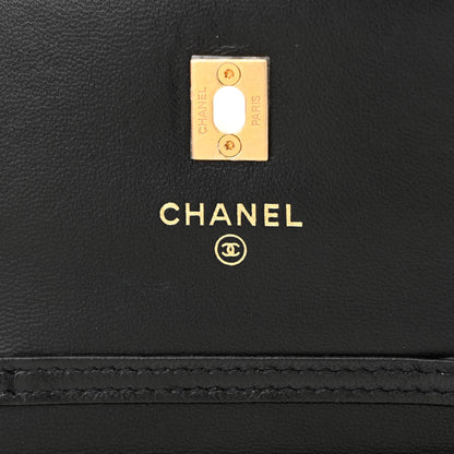 Chanel Lambskin Quilted Pearl Crush Clutch With Chain Black 6 of 12