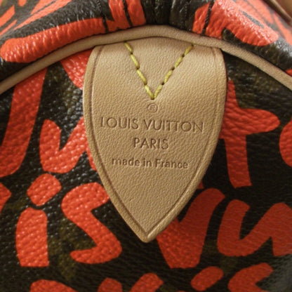Louis Vuitton Monogram Graffiti Speedy 30 Orange 6 of 8