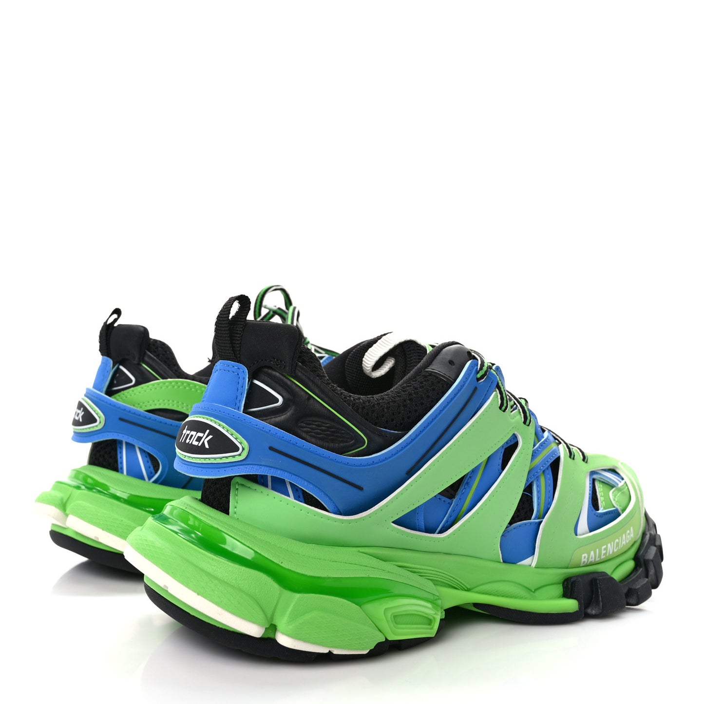 Mesh Nylon Metallic Fabric Womens Track Sneakers 40 Blue Green